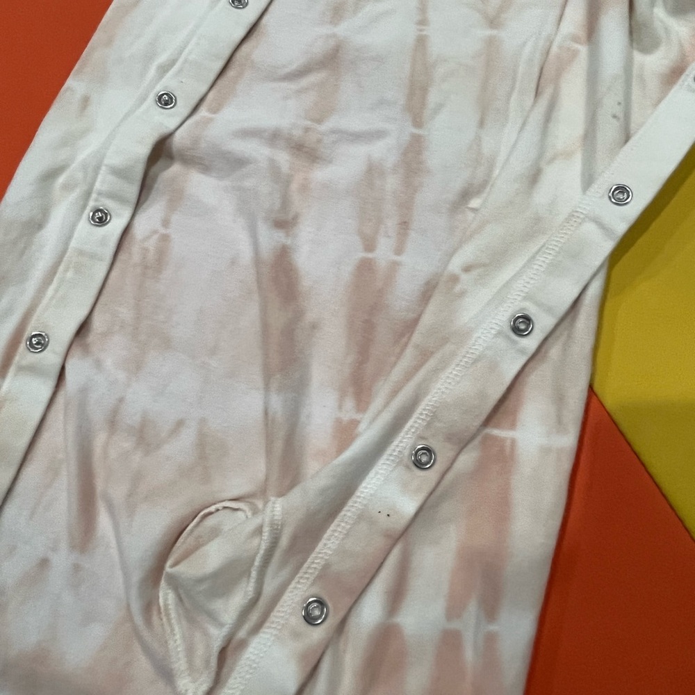 Pehr 2pk Organic Cotton Tie Dye Coverall Suit & Pink Bodysuit Bundle - Picture 5 of 14